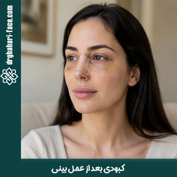 کبودی بعد از عمل بینی - دکتر حامد قهاری